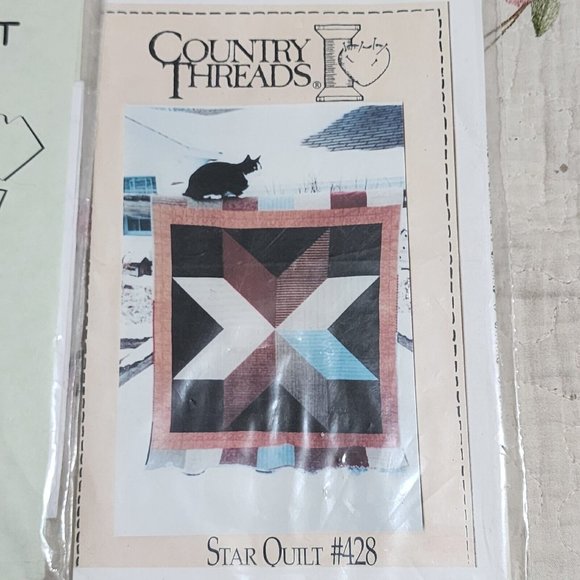 Variety Lot of 4 Quilt Patterns Mixed Templates - Picture 6 of 7